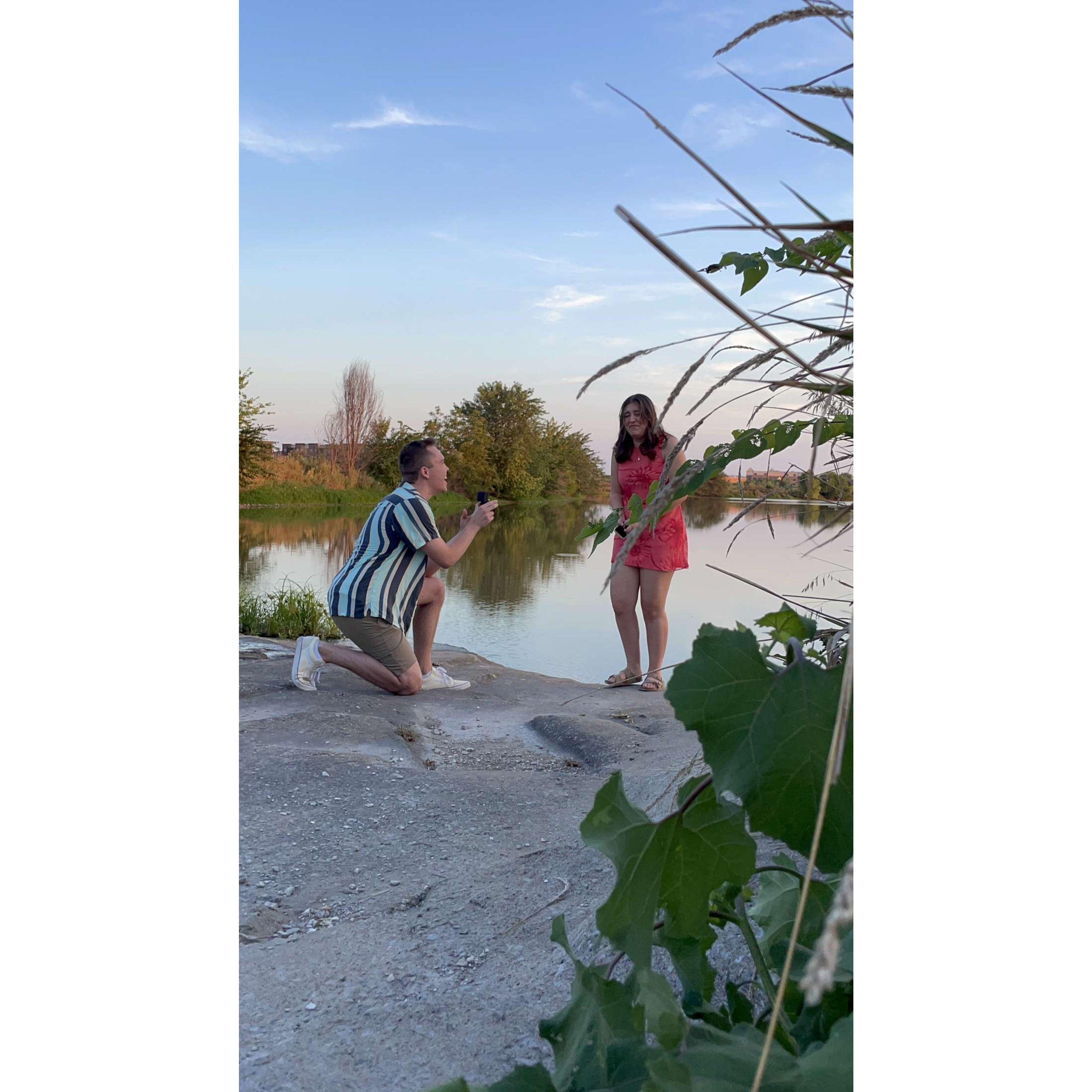 Shoutout to Elle for hiding out in the bushes to get this pic.