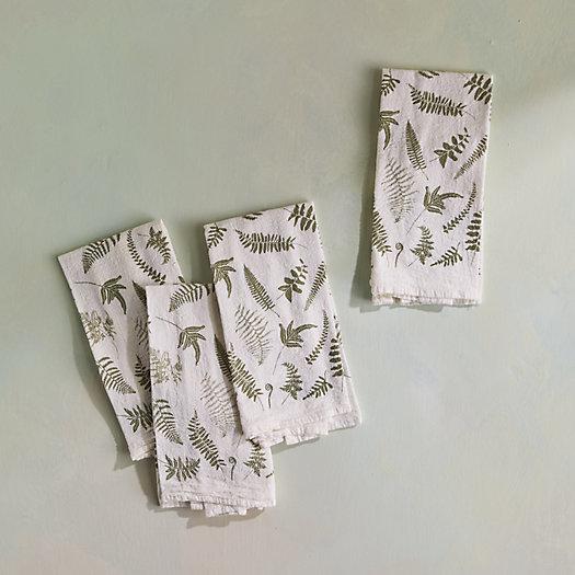 Forest Floor Ferns Napkins, Set of 4