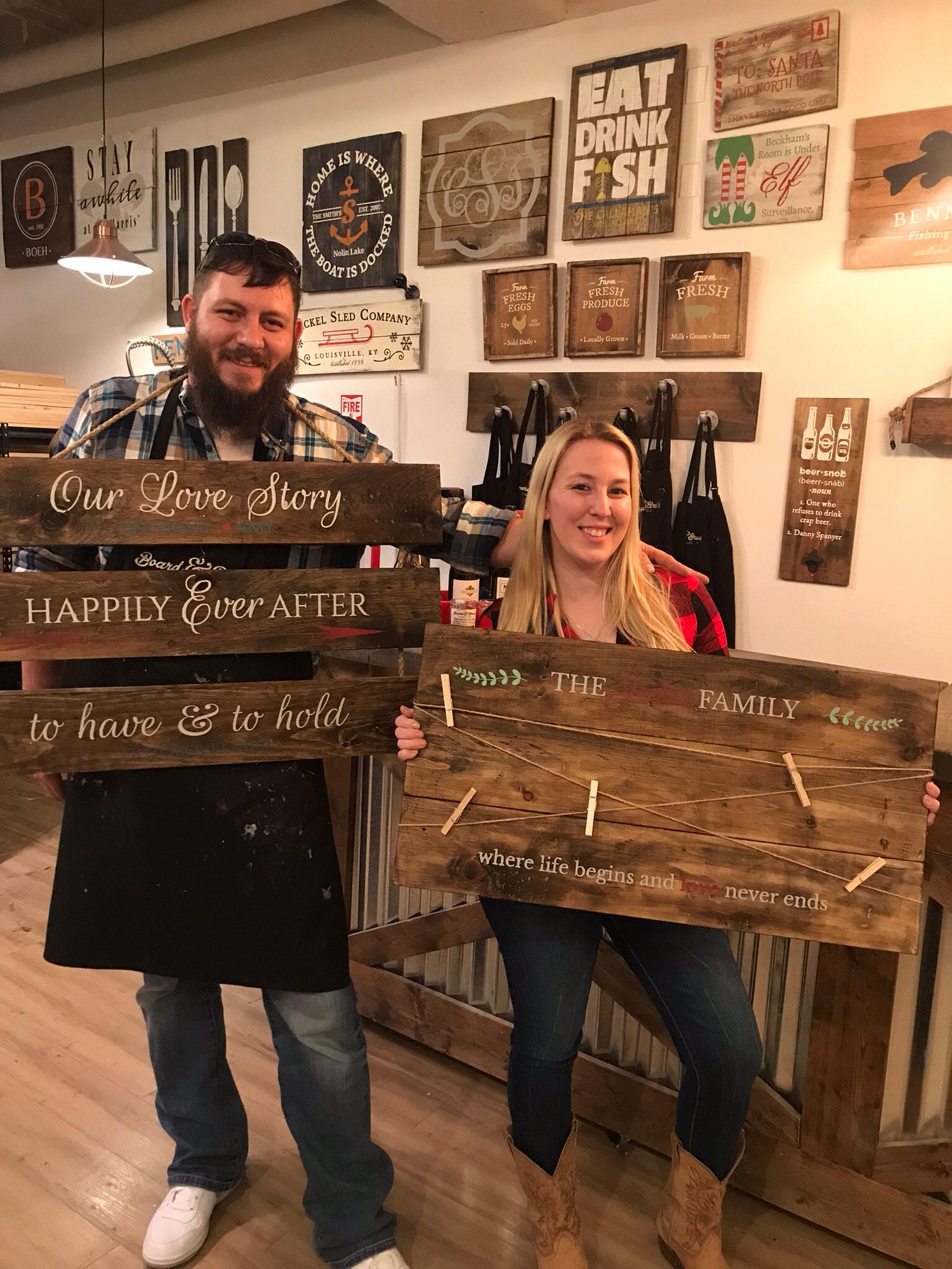 Date night. Brush and Board ❤️