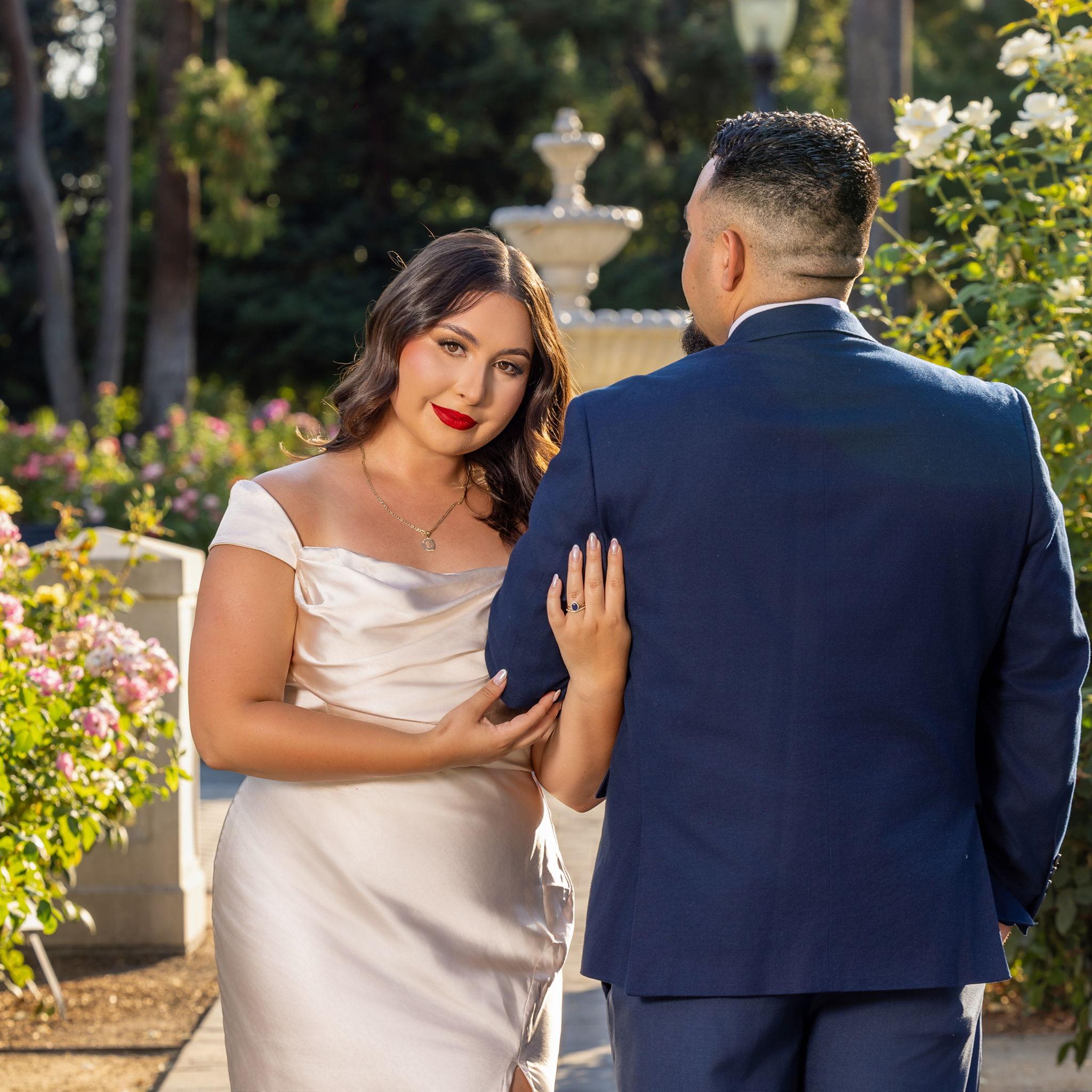 An engagement photo shoot fit for a fairytale.