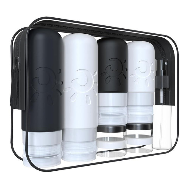 Zafit 18 Pack travel Bottles for Toiletries, TSA Approved Silicone Travel Containers Leak Proof Refillable Travel Accessories for Shampoo Conditioner Lotion Body Wash(Multicolored G)