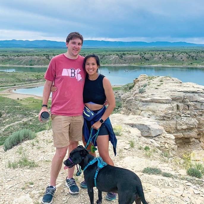 2021- Camping with our sweet pup Marlow