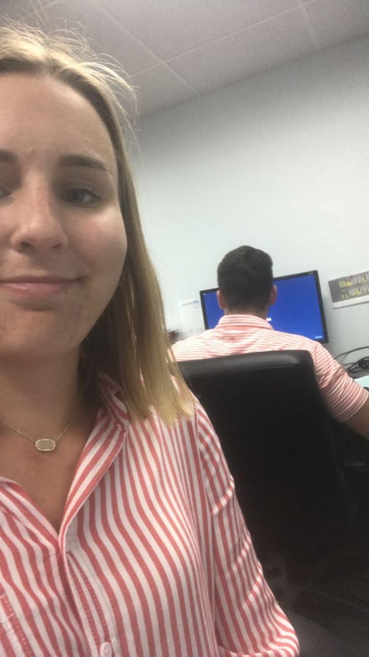 Matching at Work (on Natalie’s Second Day of Work), 2018