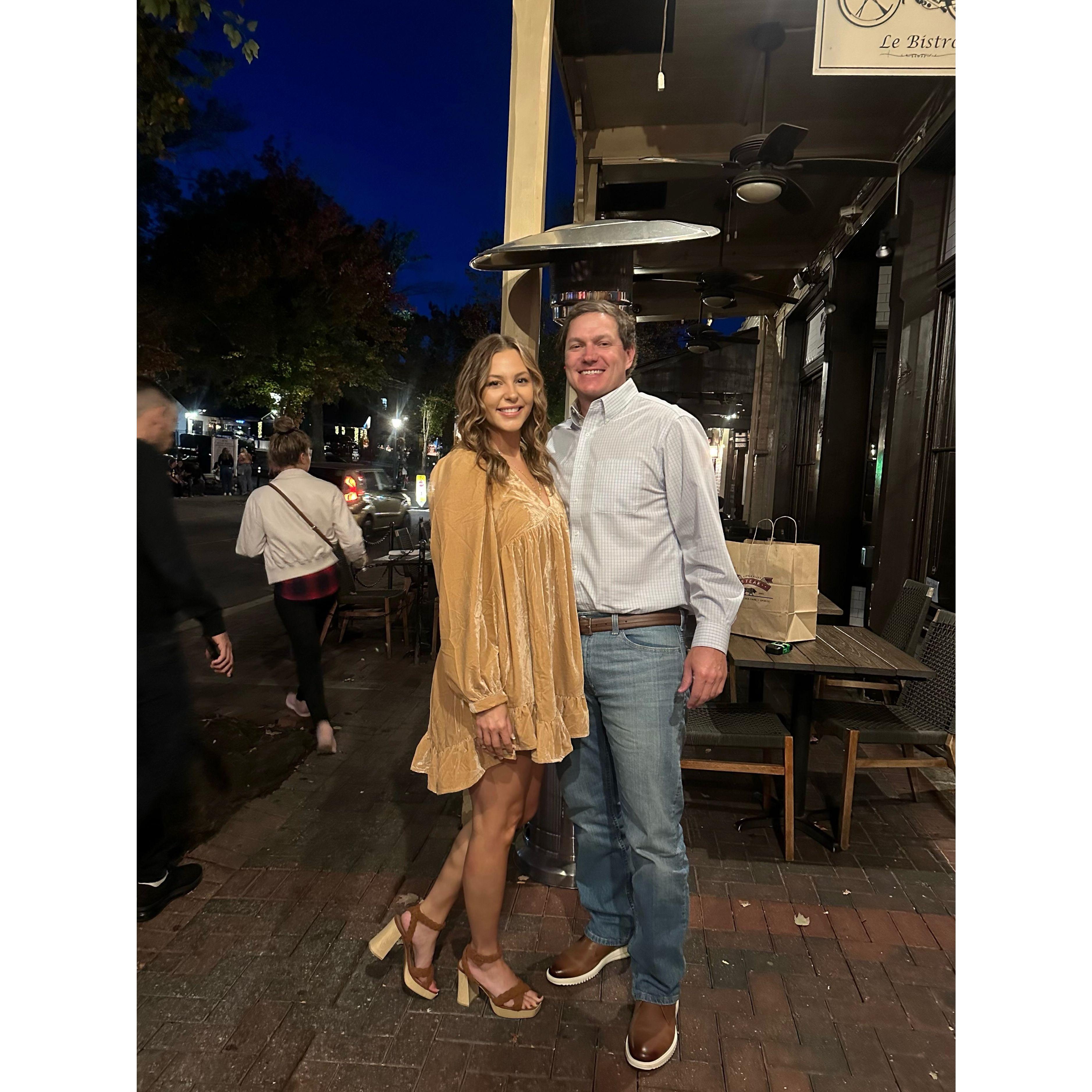 Little Alley Steak - Roswell, GA. Duncan takes Jess here every year to celebrate her birthday