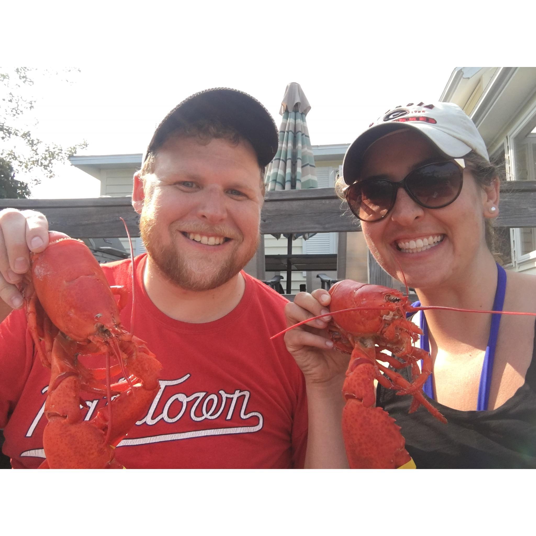 Maine lobsters