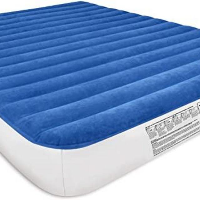 SoundAsleep Camping Series Air Mattress with Eco-Friendly PVC - Included Rechargeable Air Pump (Queen)