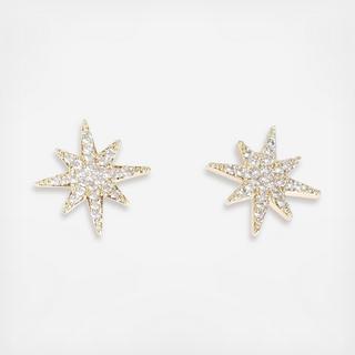 Pave Starburst Studs