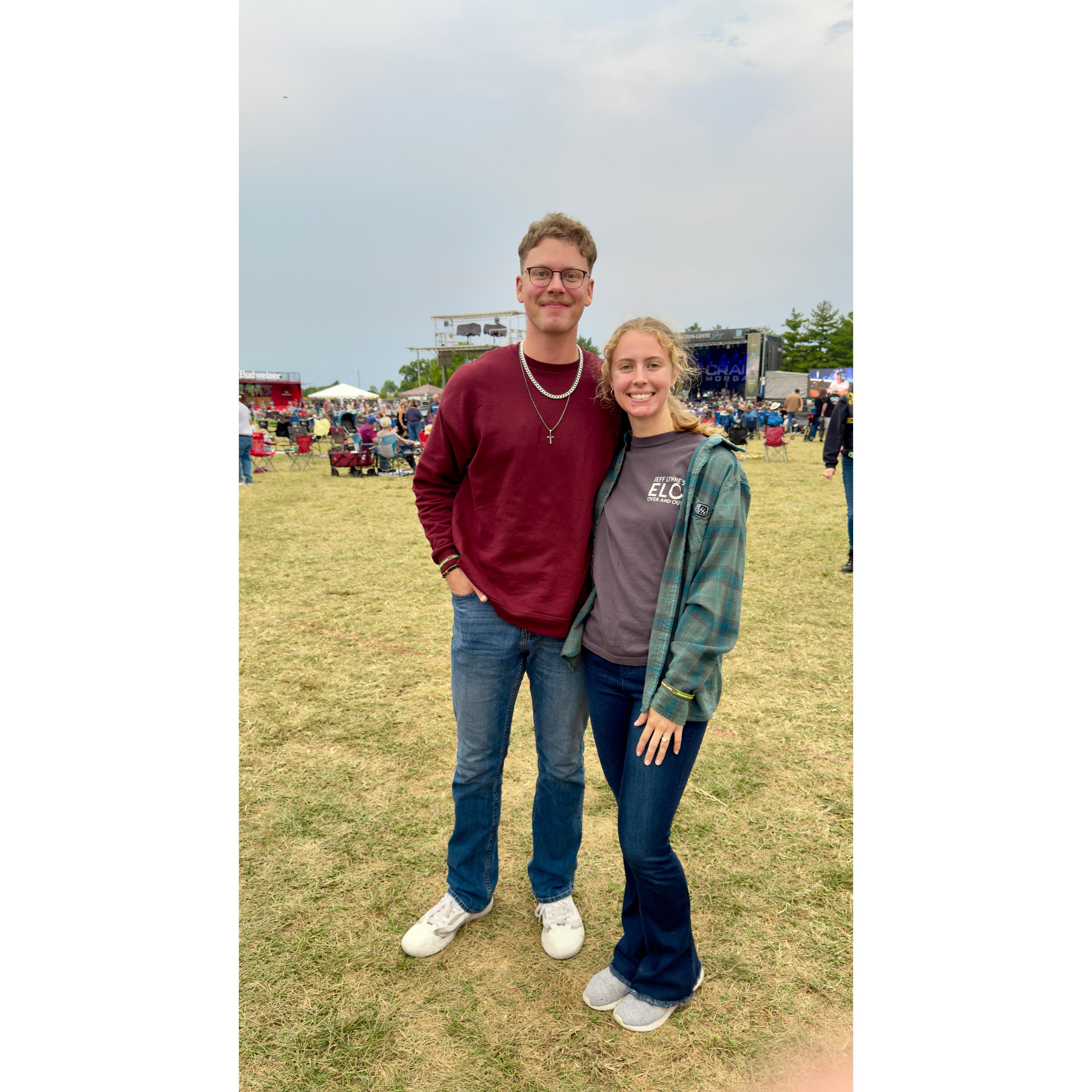 Alex came home for the first time since December 2024! Songs for Soldiers 2025 at Bolm-Schukraft Park. They're Craig Morgan fans now.