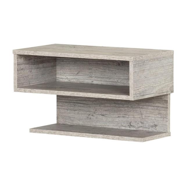 Sazena Floating Nightstand Seaside Pine - South Shore