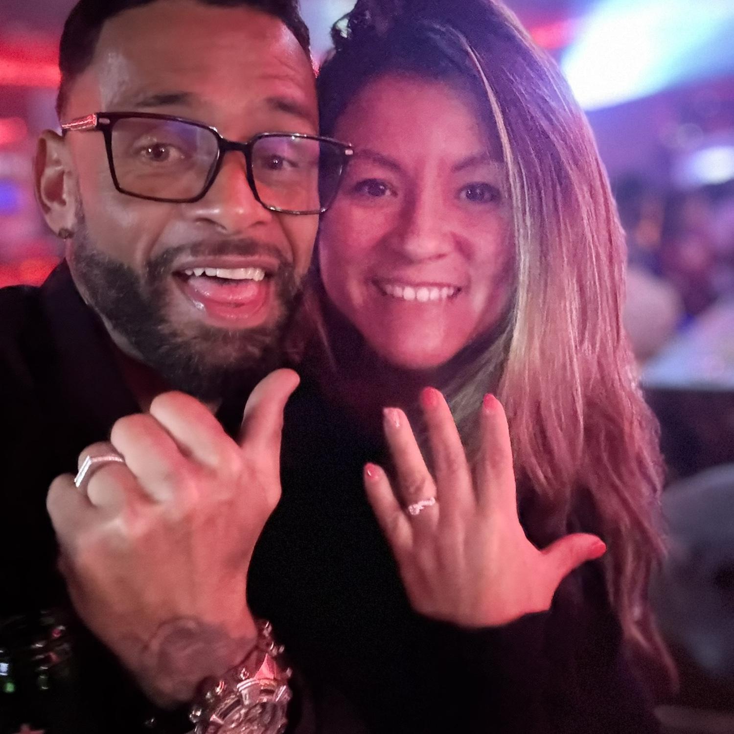 The night he proposed 10/18/24.
