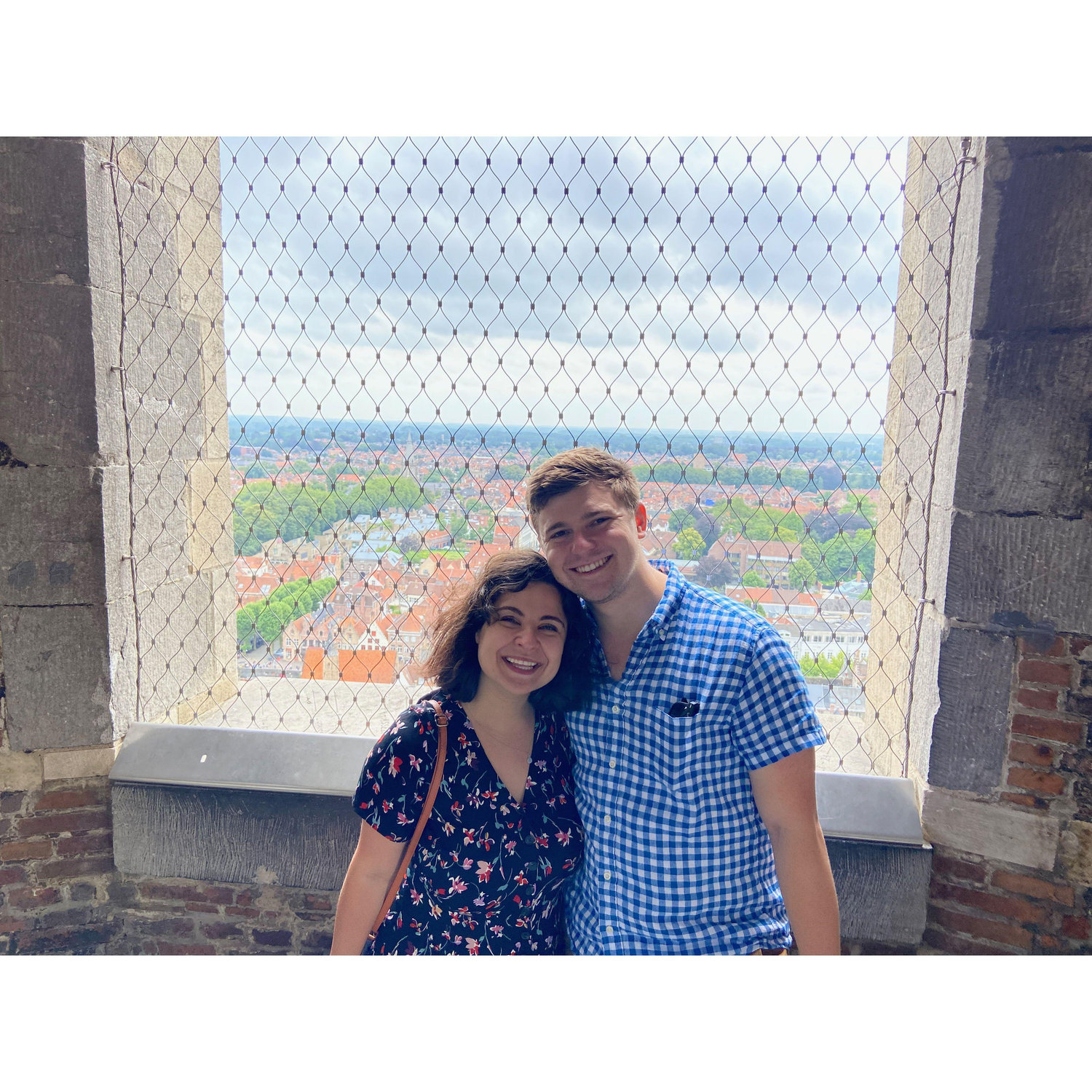 View from top of the tower in Bruge