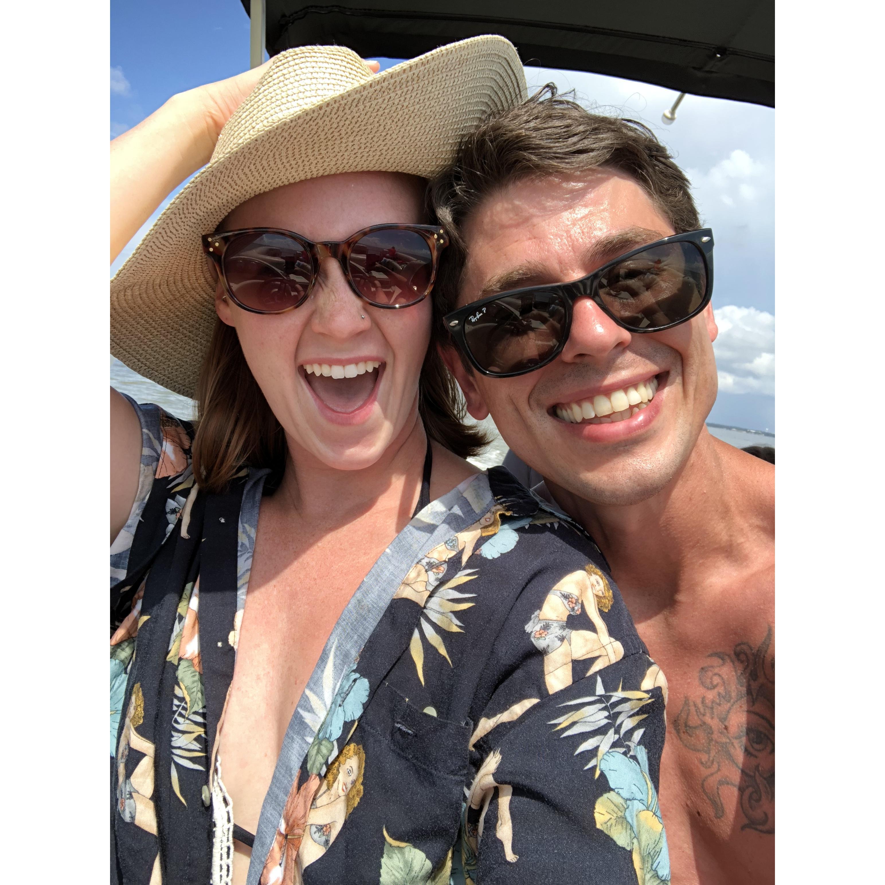 When he trusted her to drive the family around on the boat... they were both pleasantly surprised with the result!