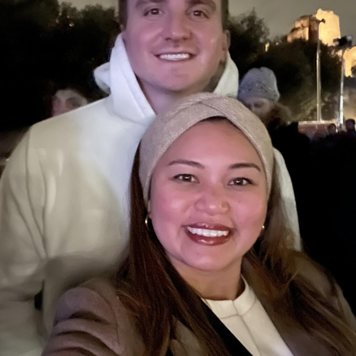 Ringing in 2024 in Roma, Italy at the Colosseum