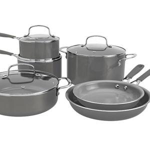 The Big One® 10-pc. Silicone Ceramic Cookware Set in Grey