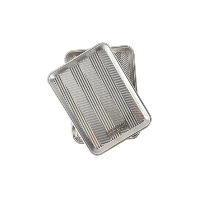 Nordic Ware Prism Quarter Sheet 2 Pack - Silver
