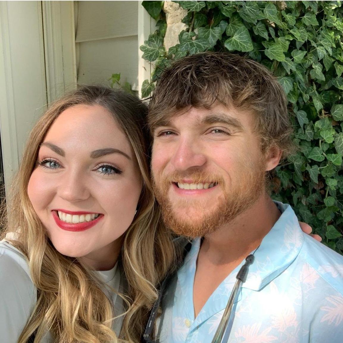 Their first picture together at their first home. - Aug 2021