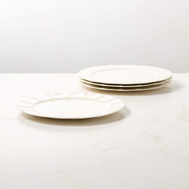 Marylebone White Dinner Plates Set of 4 by Todd Snyder