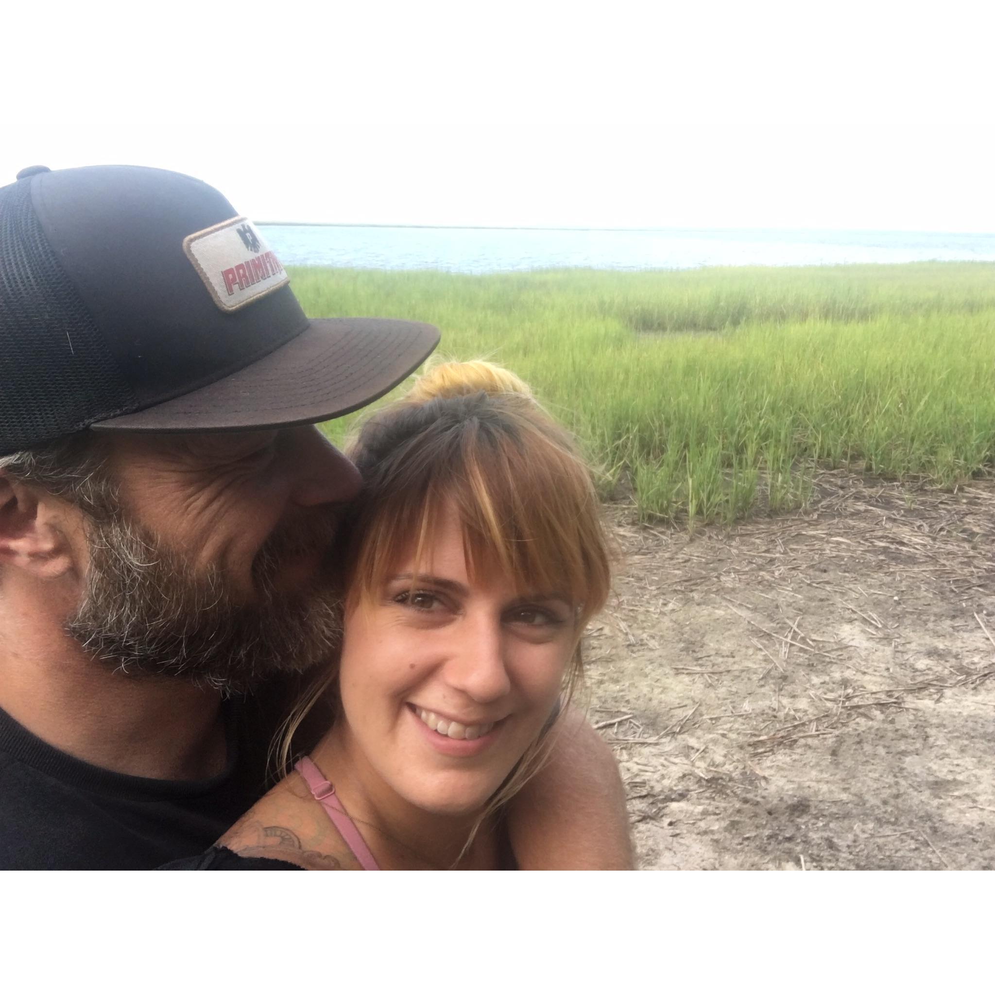 Walks around the local marsh, at Harris Neck Wildlife Refuge