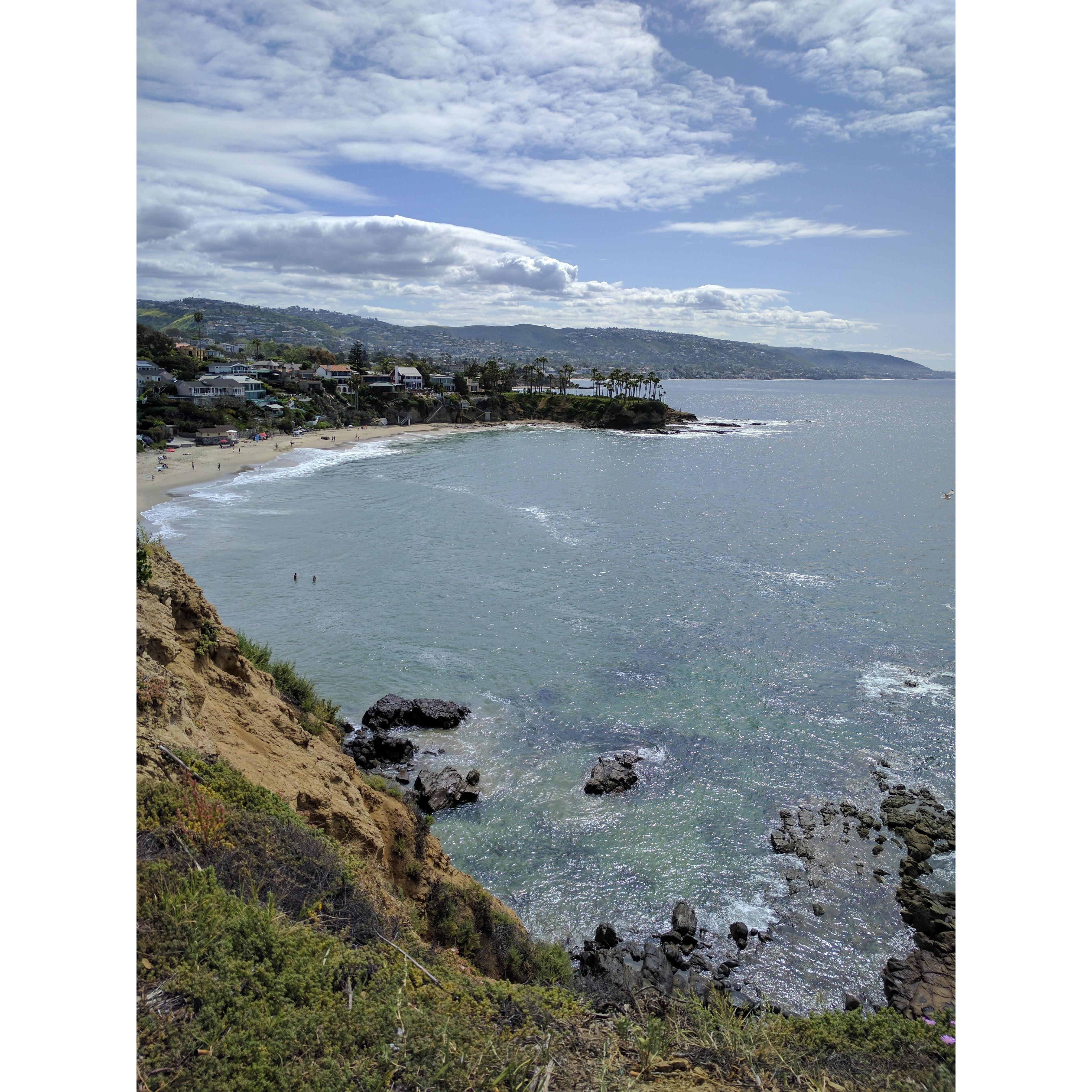 Laguna Beach, where Kayla said "yes."