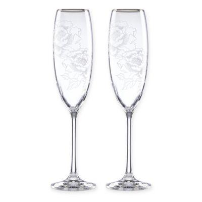 Lenox® Peony Champagne Flutes (Set of 2)