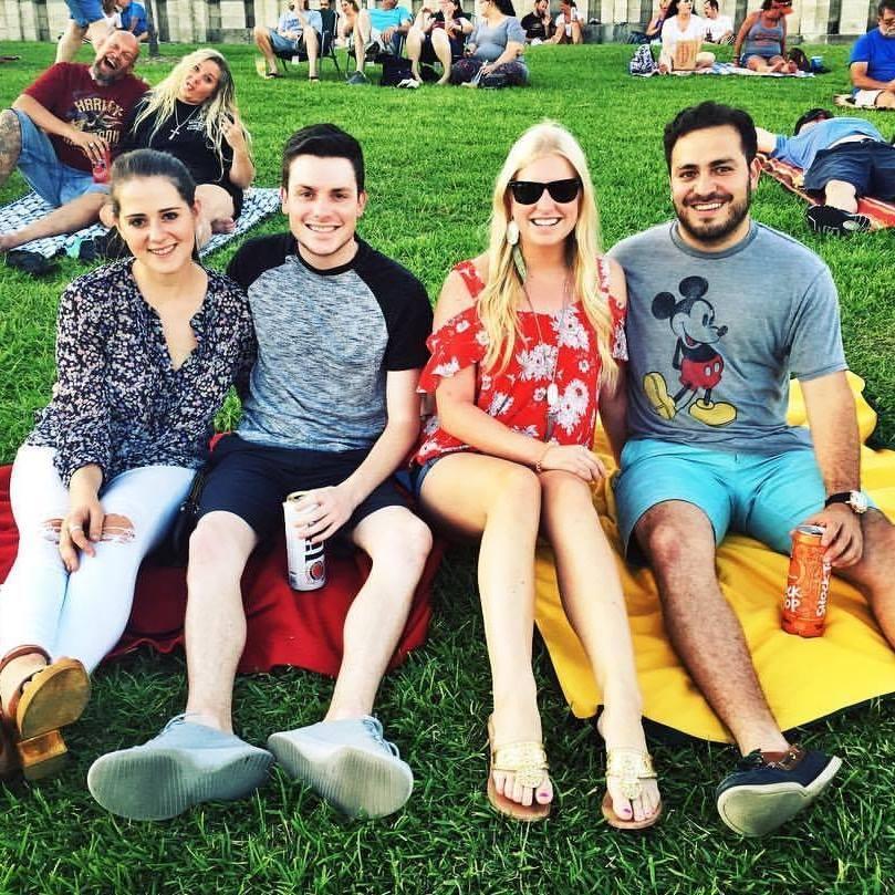 Enjoying a nice break from medical school at a concert with some classmates!