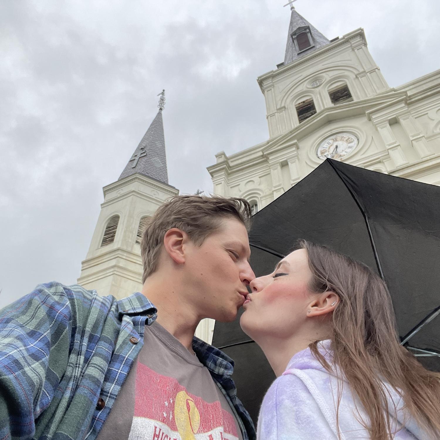 Making the best of a rainy day during our vacation.