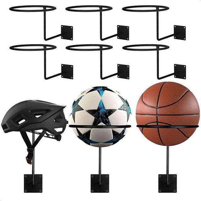 9Pcs Wall Mount Helmet Holder for Bike - Black Metal Sun Helmet Hanger Wall Mount Hat Rack for Cowboy Hats - Wig Rack for Multiple Wigs Hat Display Rack Helmet Stand - Motorcycle Helmet Rack Hat Hook