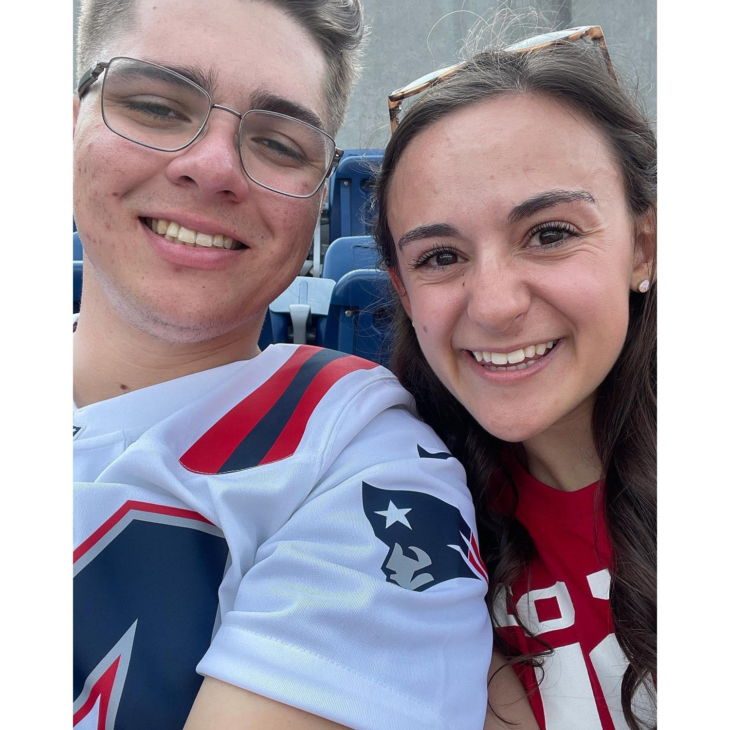 First game of the season at Gillette Stadium :) 