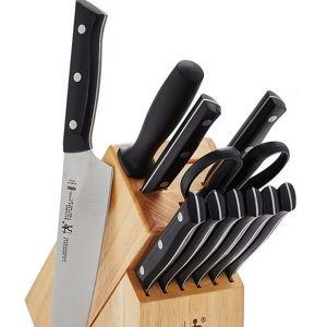 Henckels Dynamic 12-Piece Knife Block Set- Black Matte