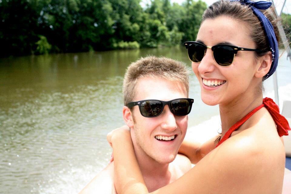 Back when we had just started dating. Elena lost her phone, license, and debit card in the river. Michael lost his Ray Bans. Still one of their happiest days together.