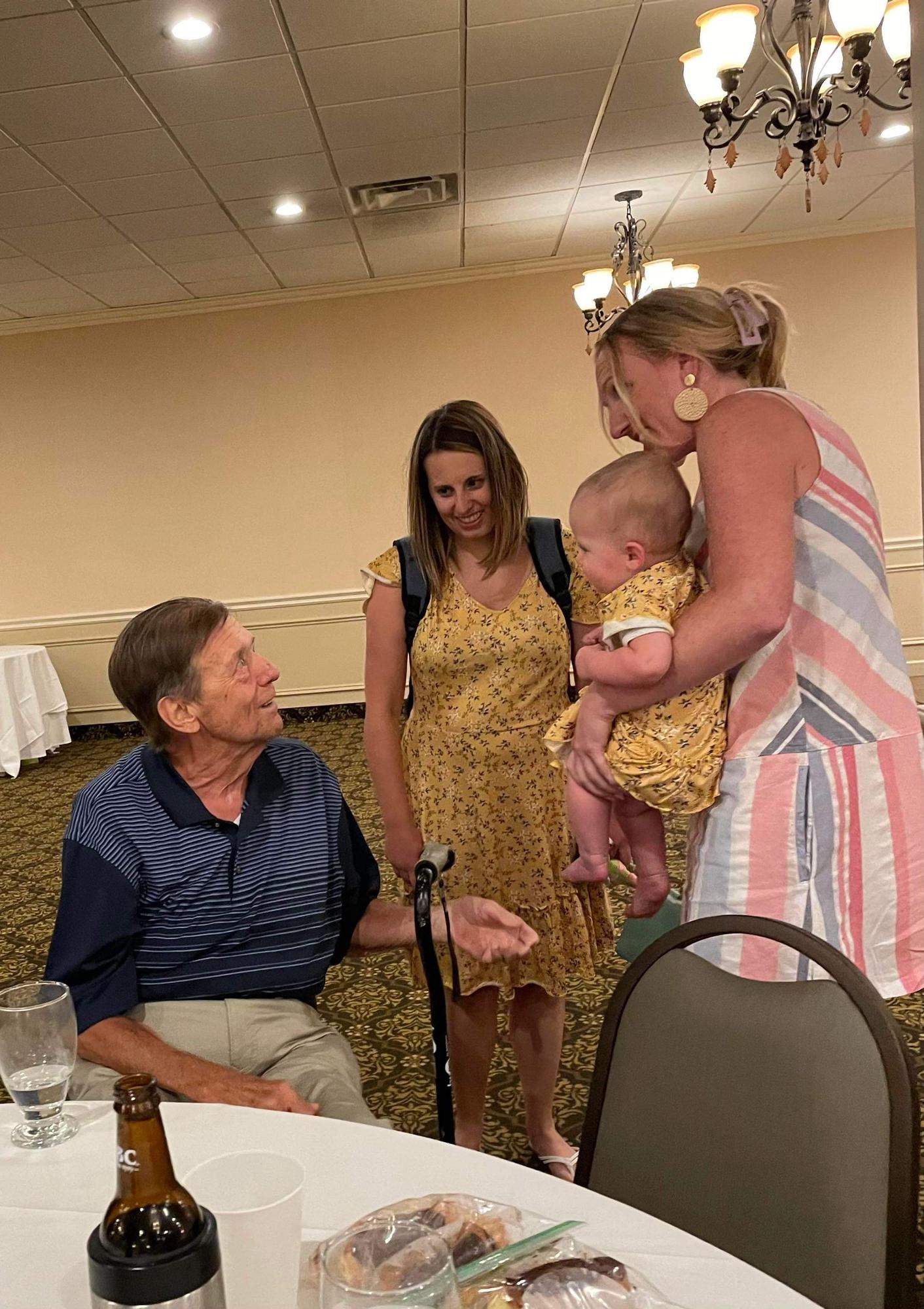 The littlest one brings joy to the oldest ❤️