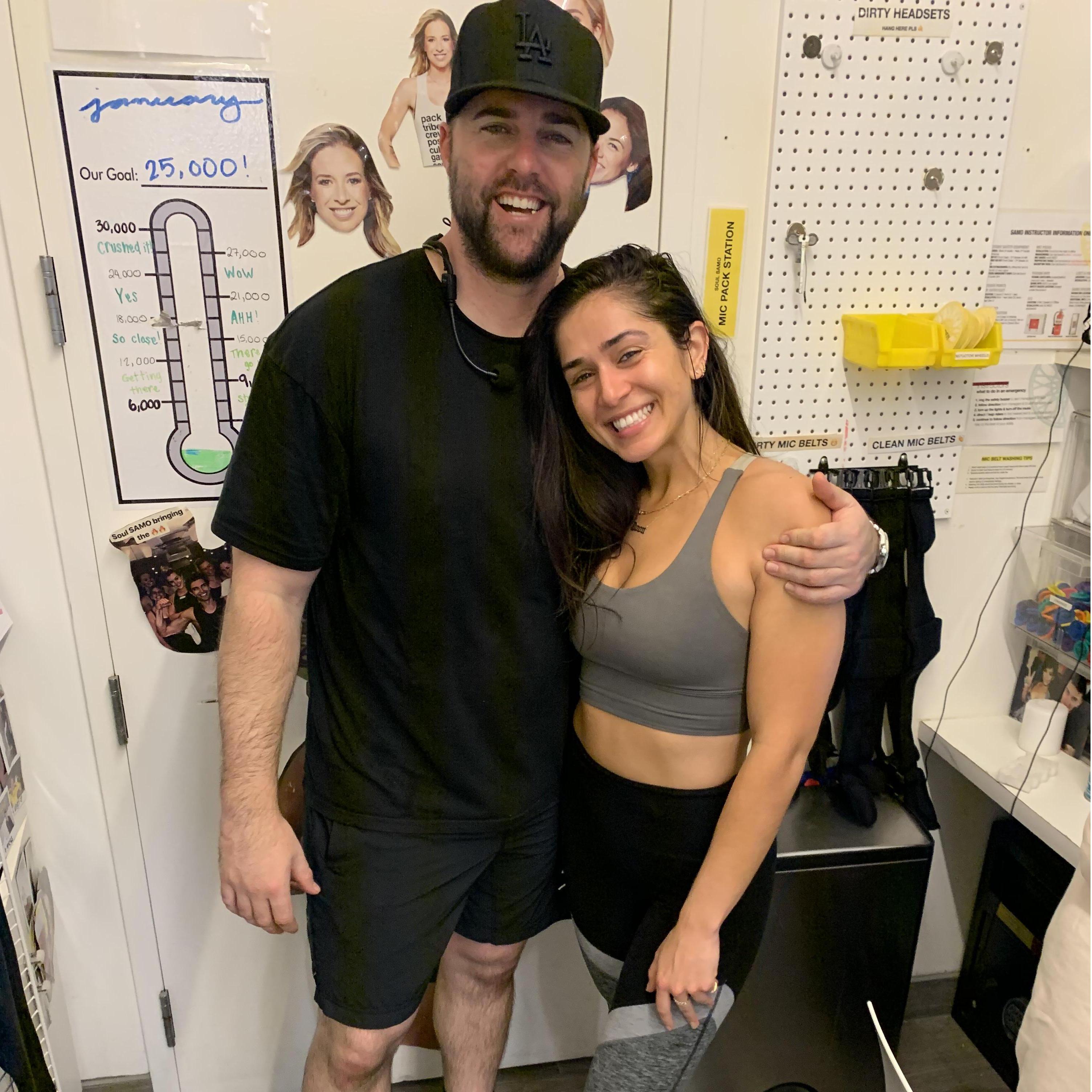 Where we first met - working at SoulCycle :)