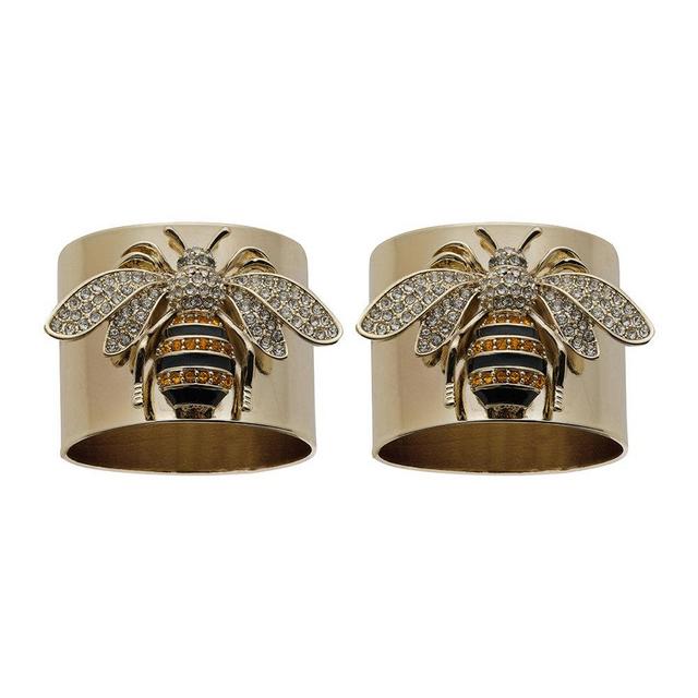 StrIpy Bee Napkin Ring - Set of 2