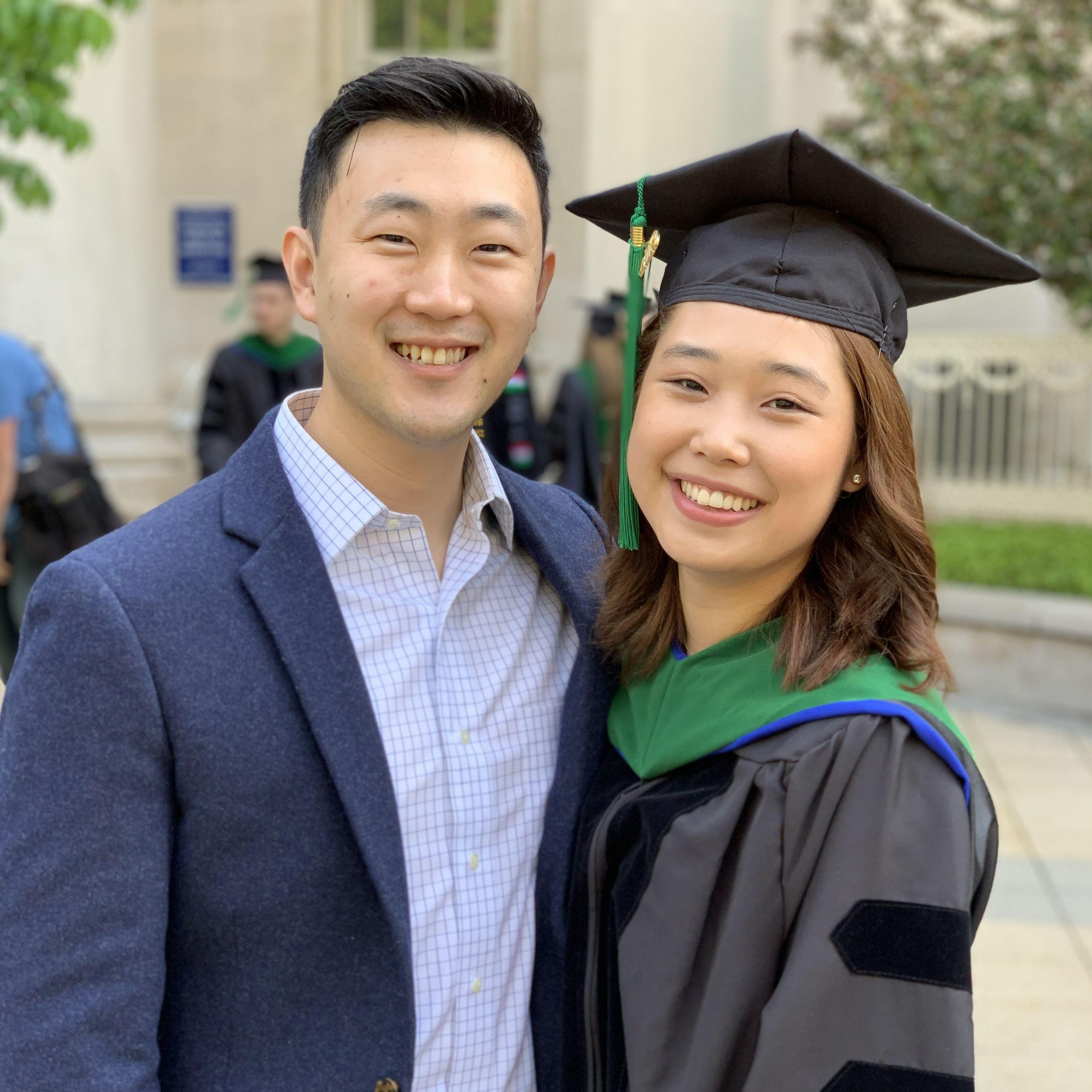 Ale's medical school graduation, officially becoming a doctor before Peter. (2019)