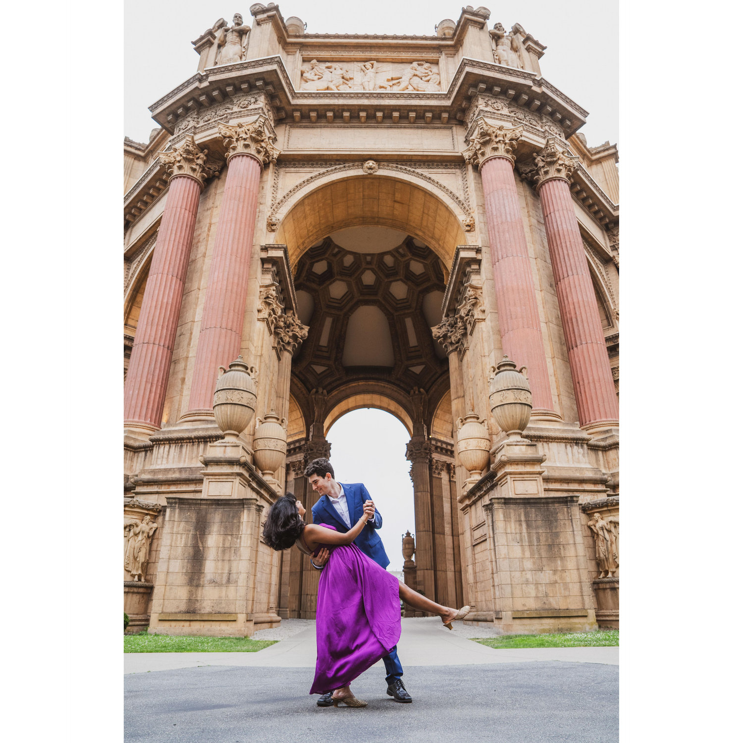 Our first professional photos, at SF Palace of Fine Arts