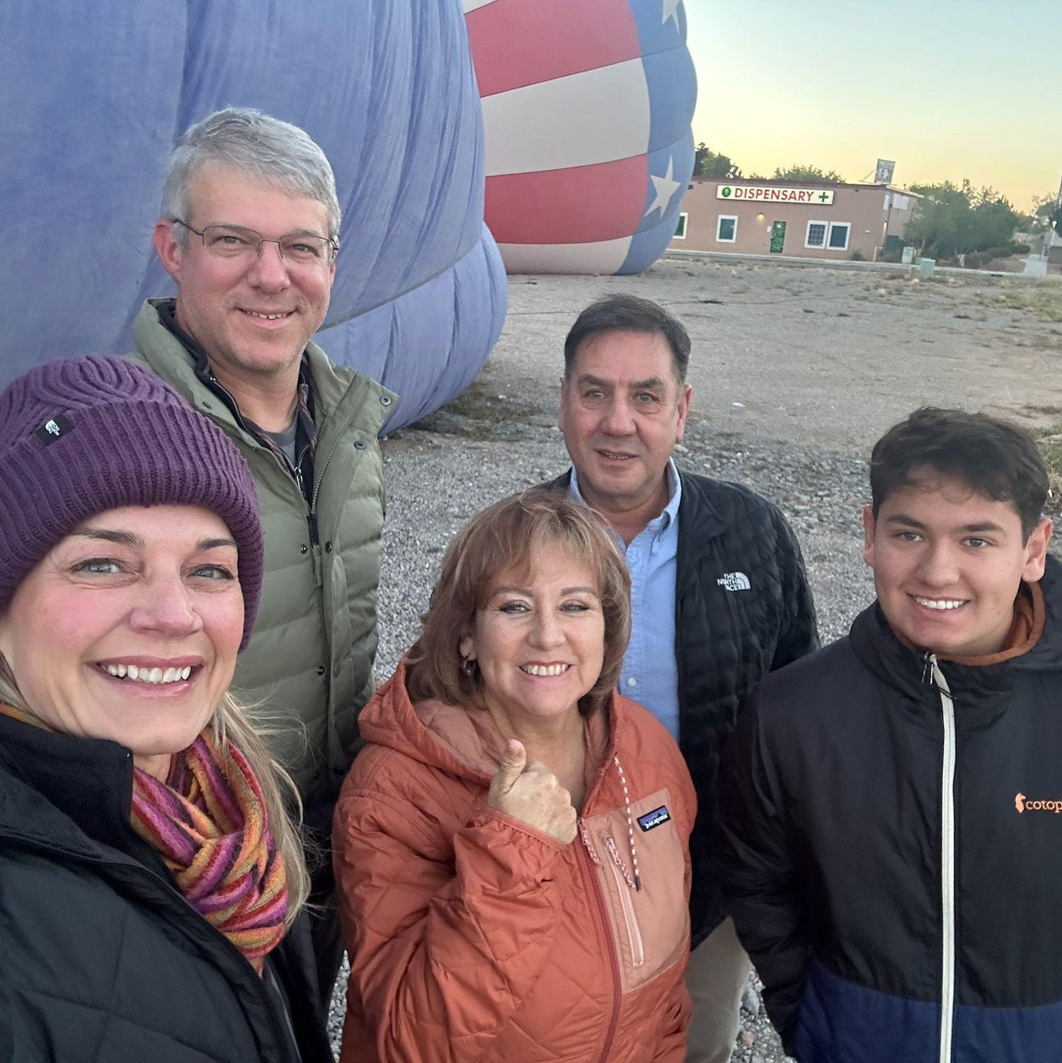 Our parents and Juan Diego, Sebastian's younger brother, just before the engagement!