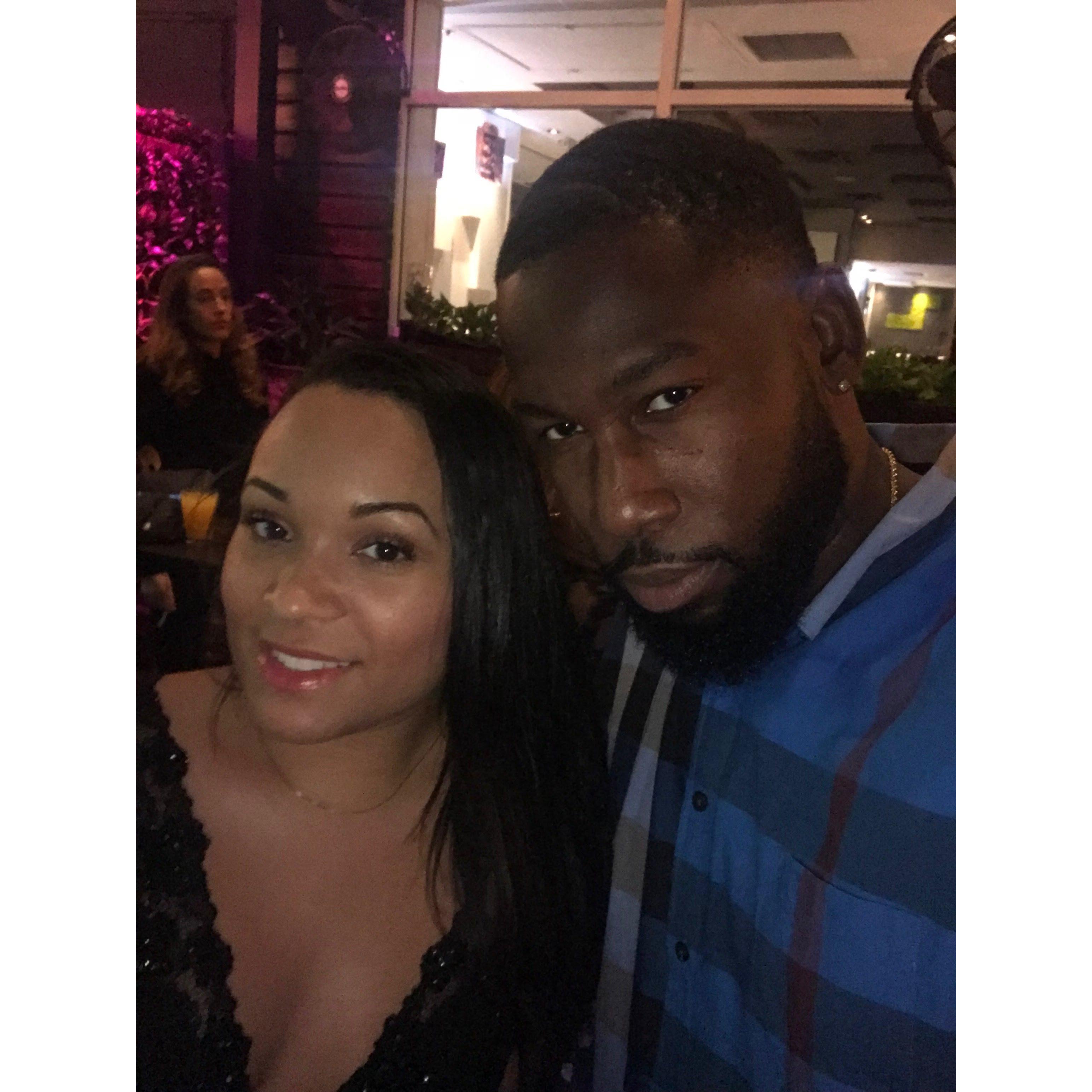 In Miami for Tony's Birthday.. "Our first trip together"