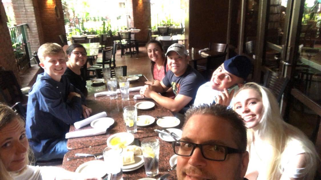 Lunch/ Dinner with our Friends on the River Walk. January 2020.