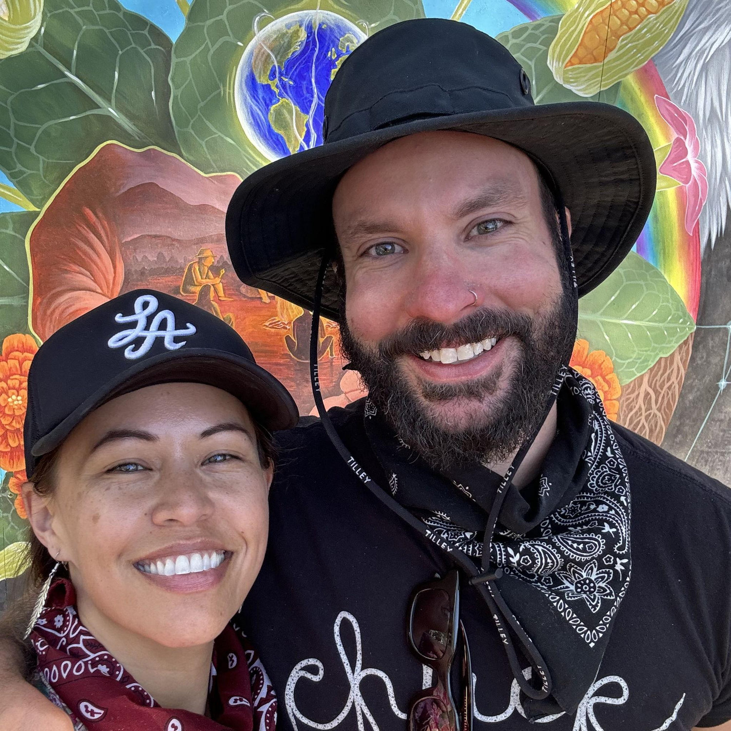 Raychel and Neal in Big Bear at the Aniwa Festival