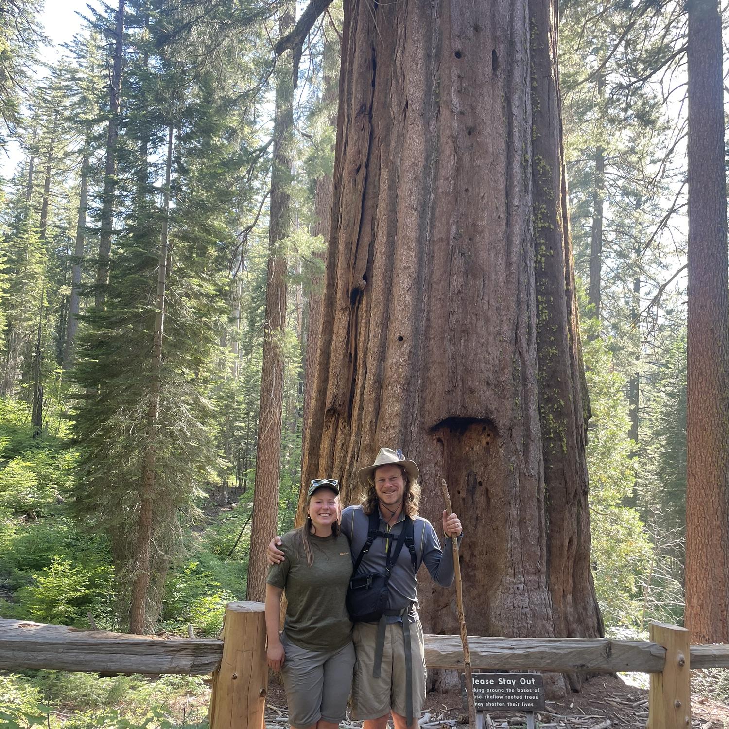 Us at the Tuolumne Grove of Giant Sequoias