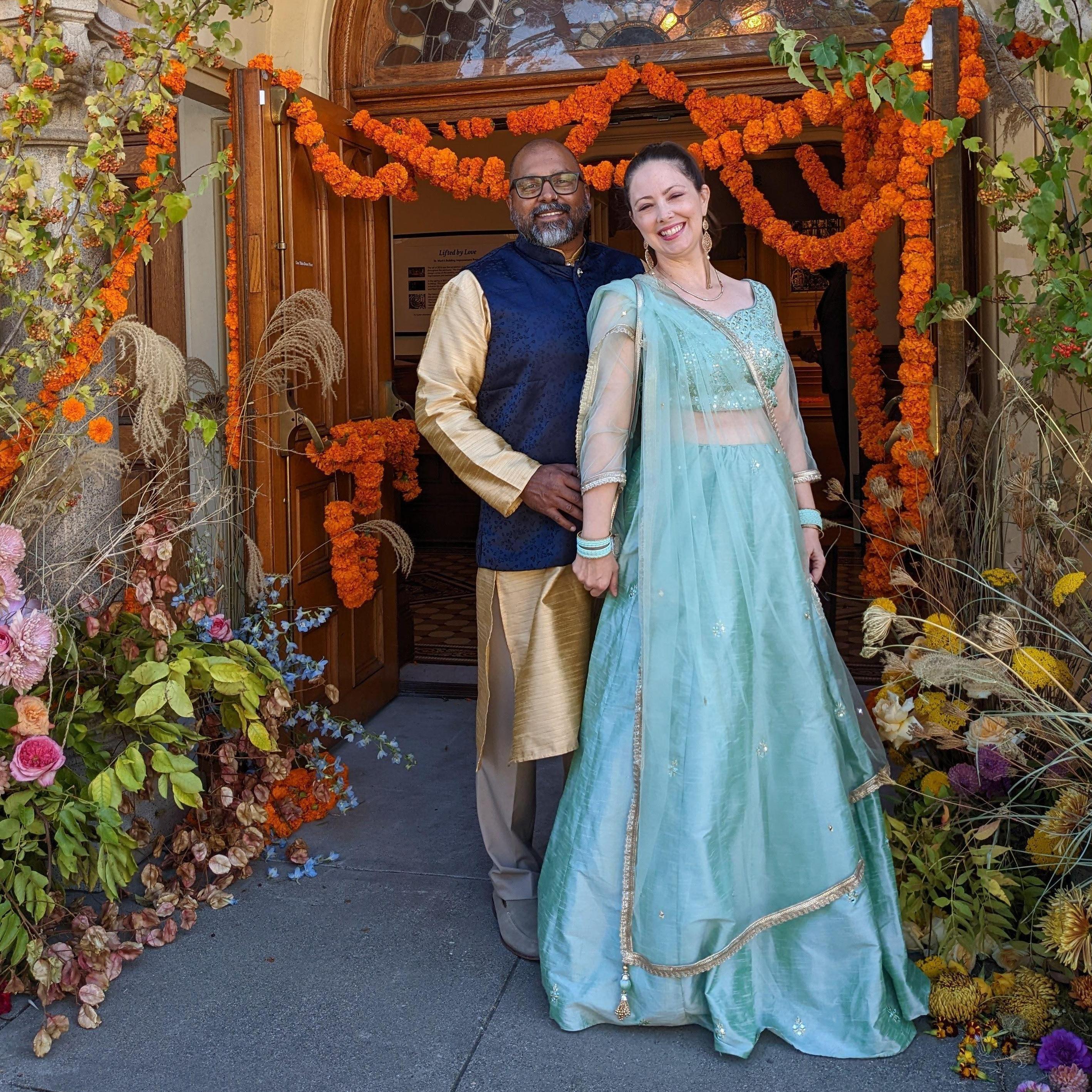 At Akshay and Jenny's wedding