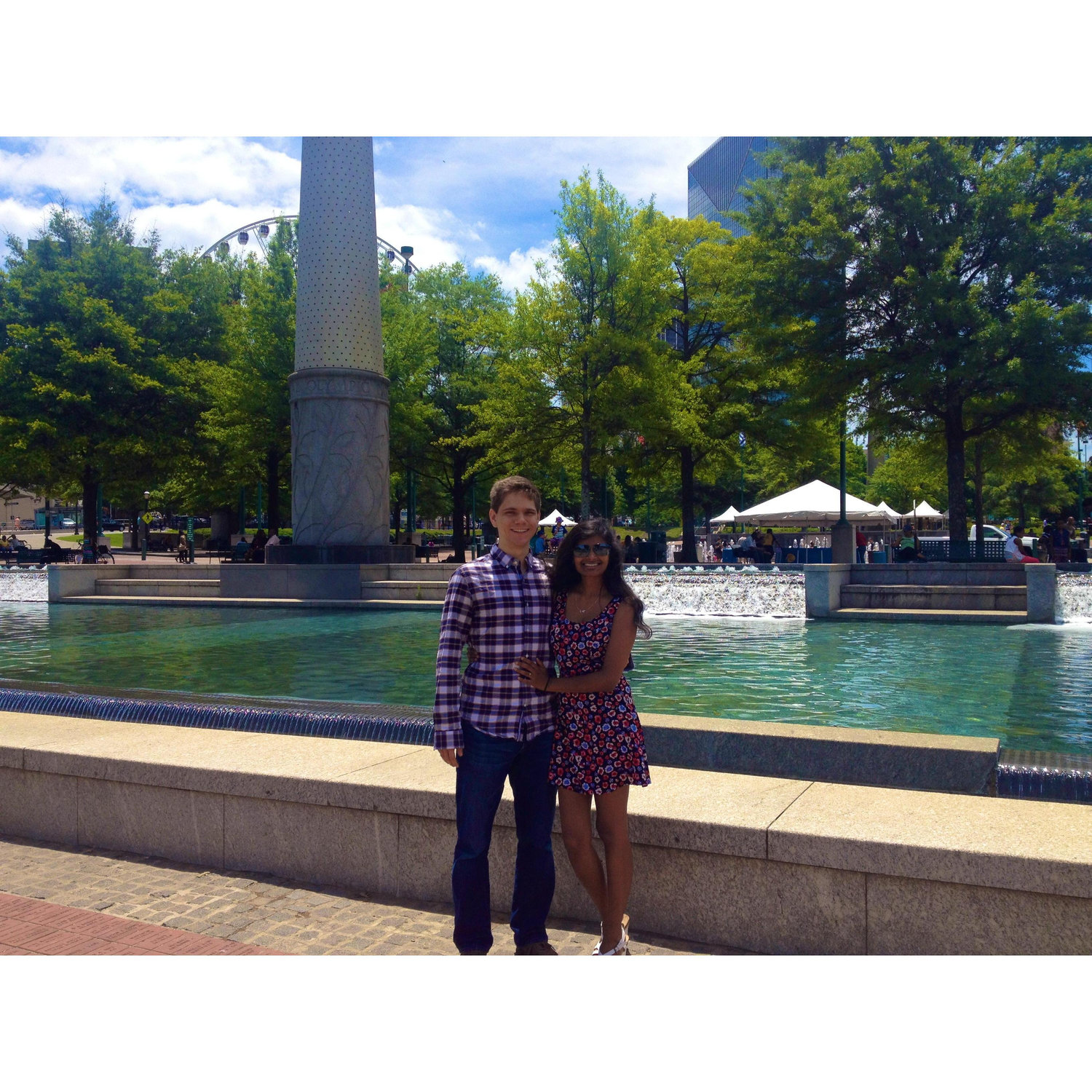 Eldon came and visited Anita in Atlanta, where they were able to go hiking, see the Human rights museum, and all the nearby parks!