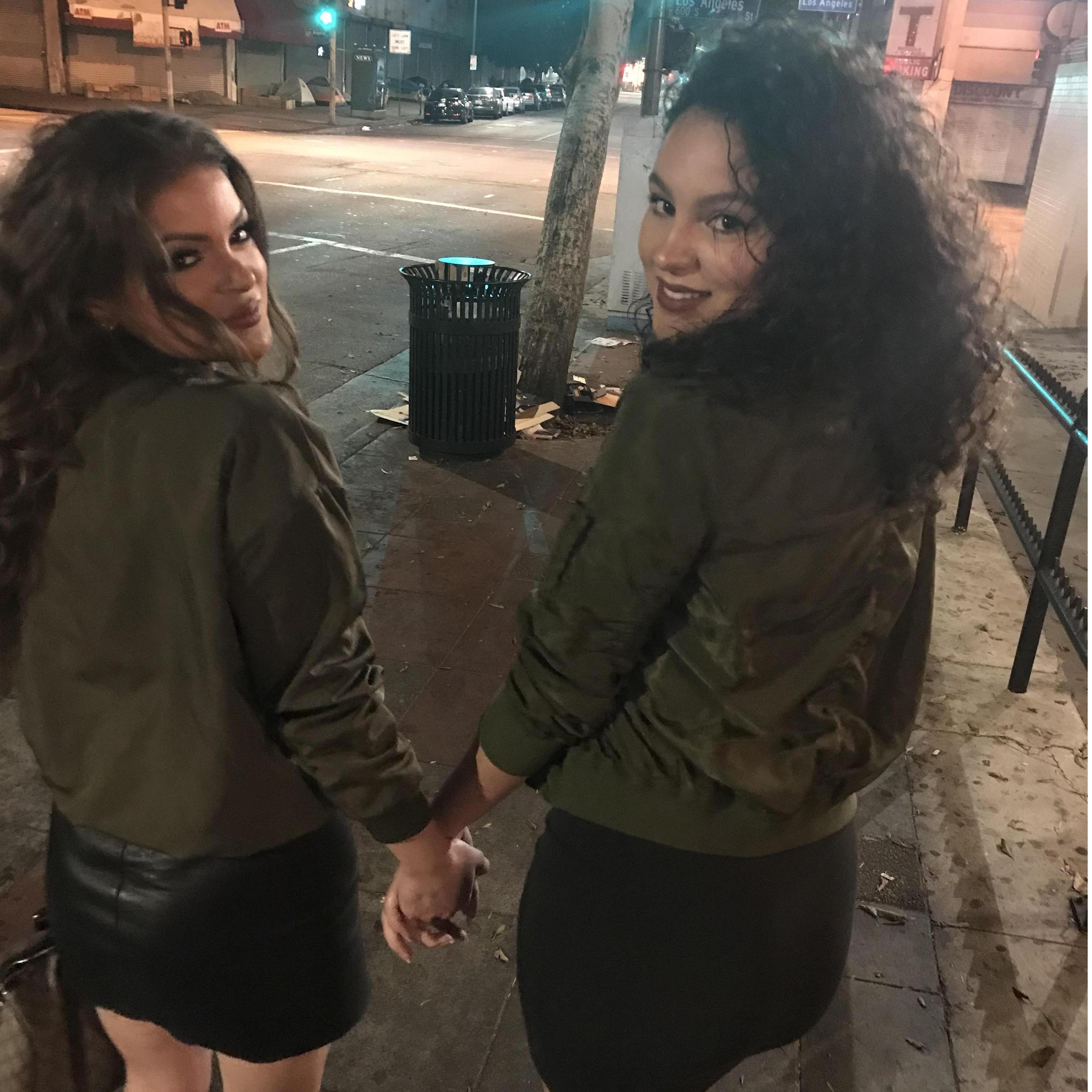 ~Giselle & now sister Alexis out for a night on the town in Downtown Los Angeles! ♥~