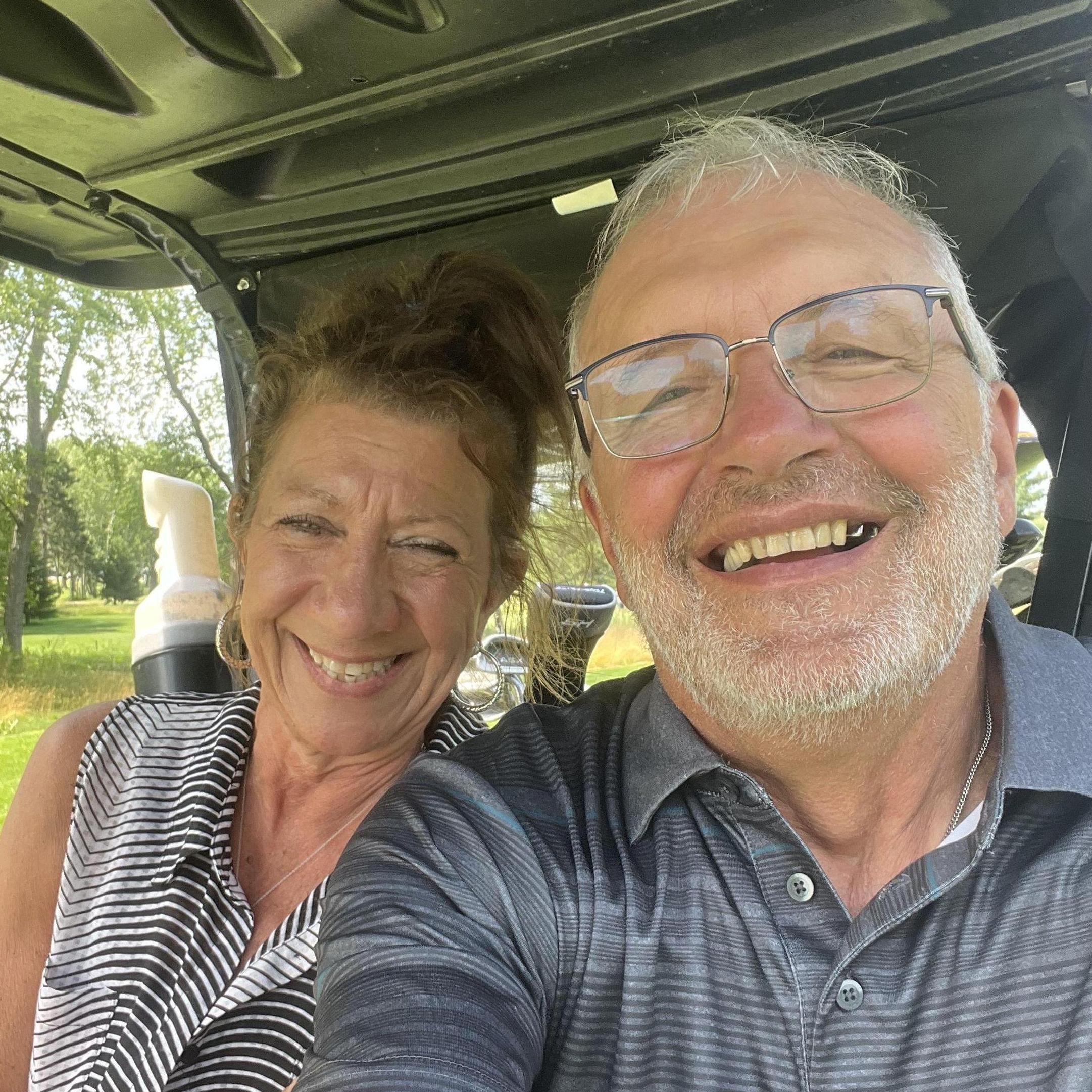 Being together on the golf course is so fun!