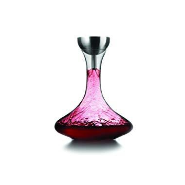Houdini Wine Decanter with Wine Shower Funnel and Sediment Strainer, Off-White, 10-Inch - W2500