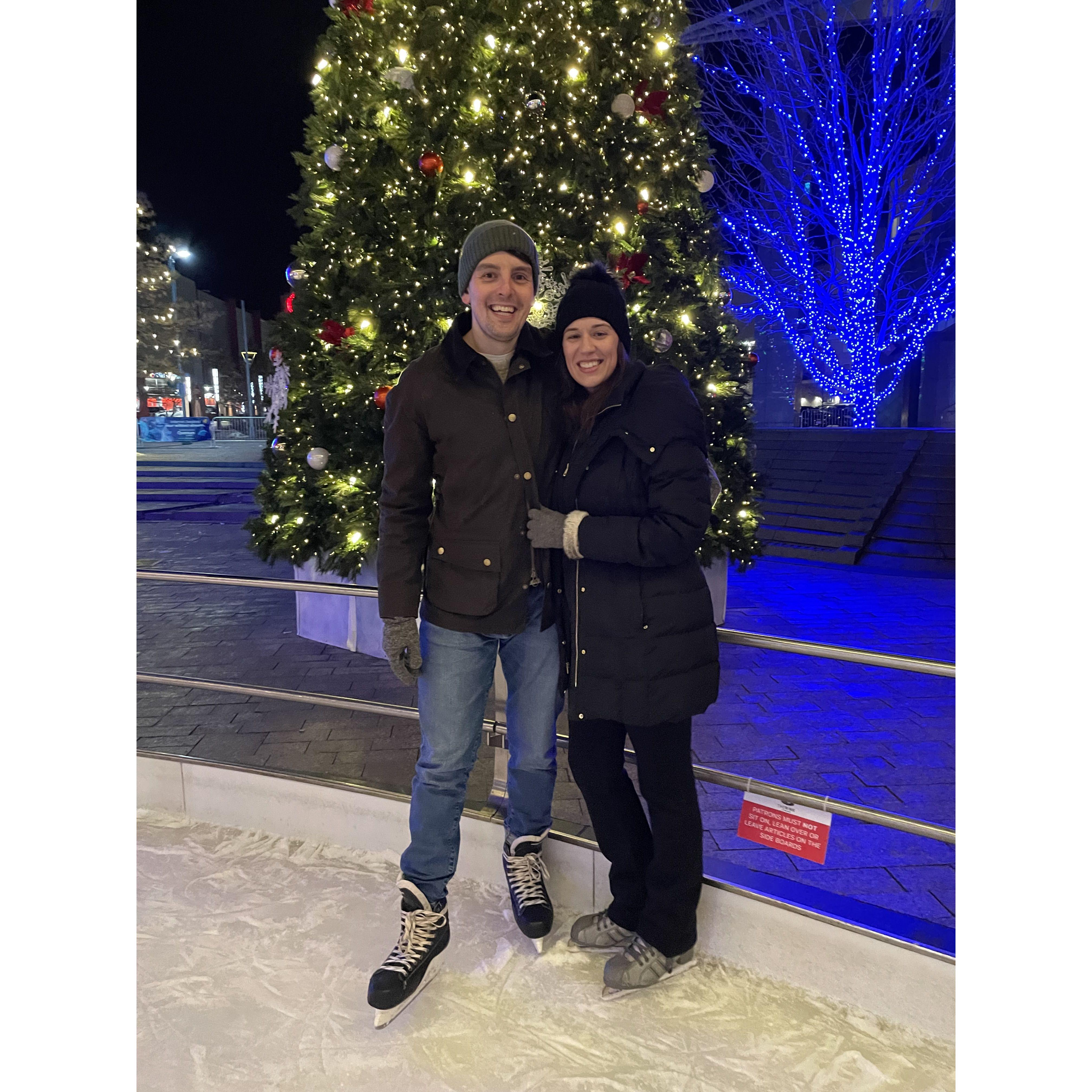 Ice skating in Colorado, New Years 2024