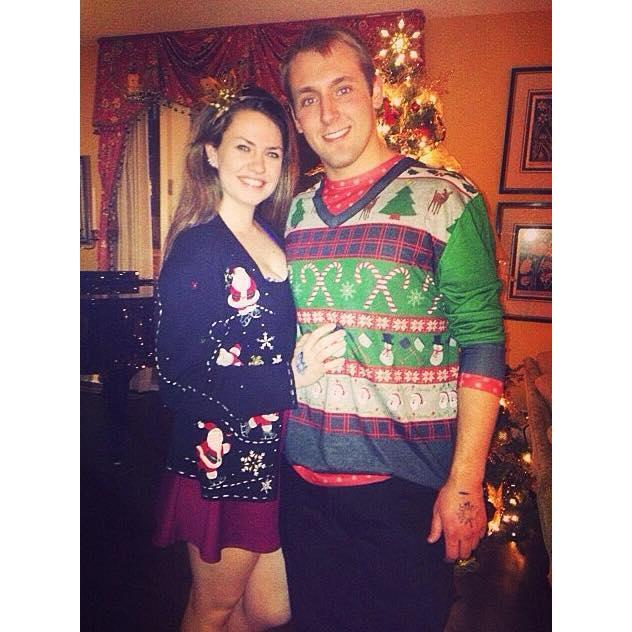Our very first picture together! Kappa Delta Christmas Social 2014.