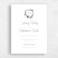 Green Wedding Invitation - Windansea Portrait