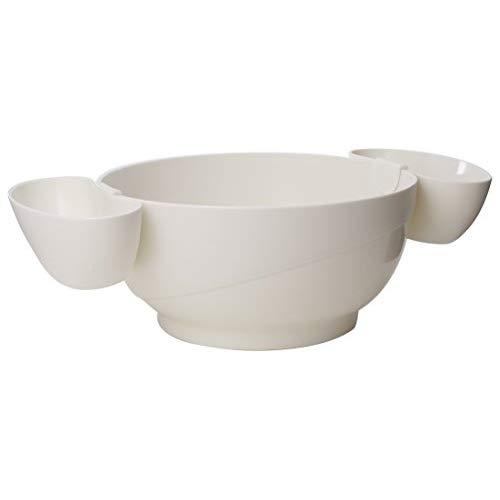 Prodyne Chips and Dips Bowl, White 3-Piece