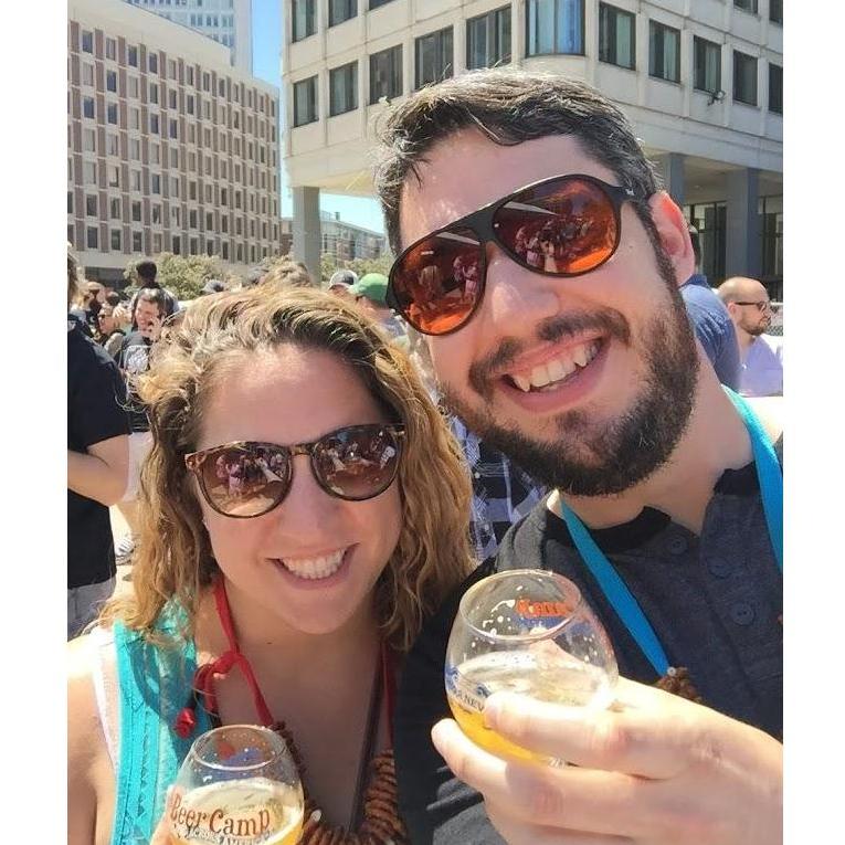 Our first beer festival together in 2016
